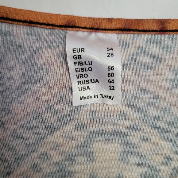 BOHO Top / Tunic Beautiful Pattern, Soft & Comfy - Picture 7 of 8